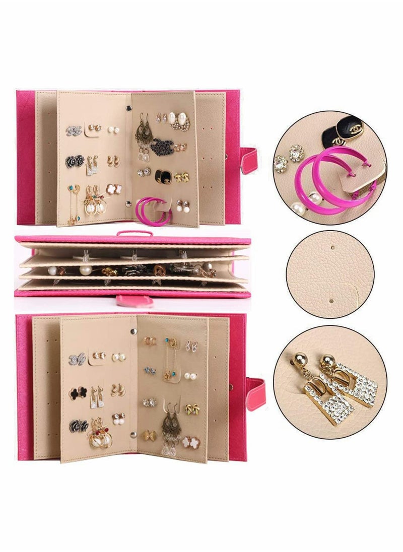 Y&D - Earring Book Design Case Portable Holder Travel Jewelry Organizer for Earring, Storage Tray Holder, Capable to Hold 42 Pairs - Image 1