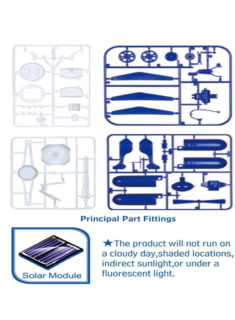 TOYMANIA Educational 6 in 1 Solar Energy KIT Game for Kids. | with 6 Amazing Different Working Robot Models. | Science and Solar Energy KIT Game for Kids. (Blue Color)  - Image 3
