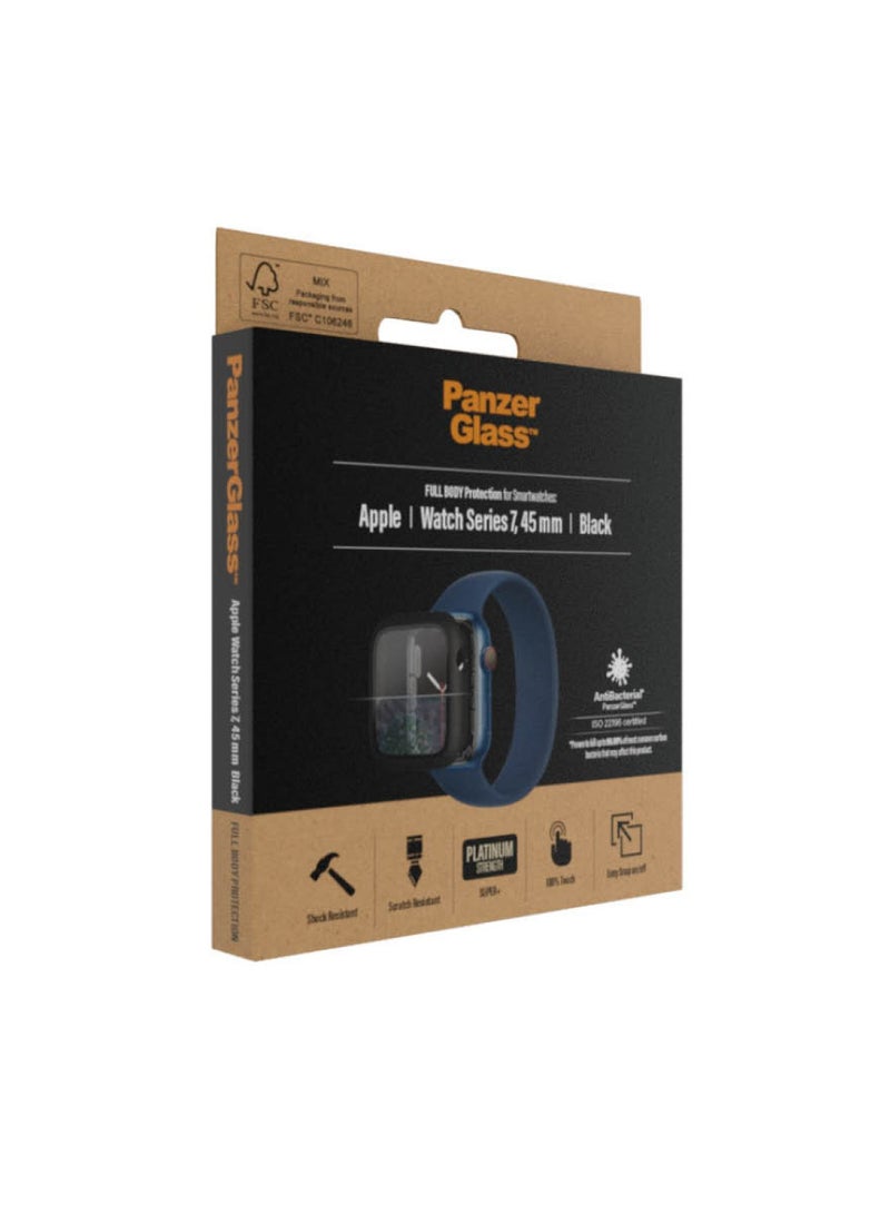 PanzerGlass Panzer Glass cover and screen protector for Apple Watch Series 7, 45 mm - Black - Image 5