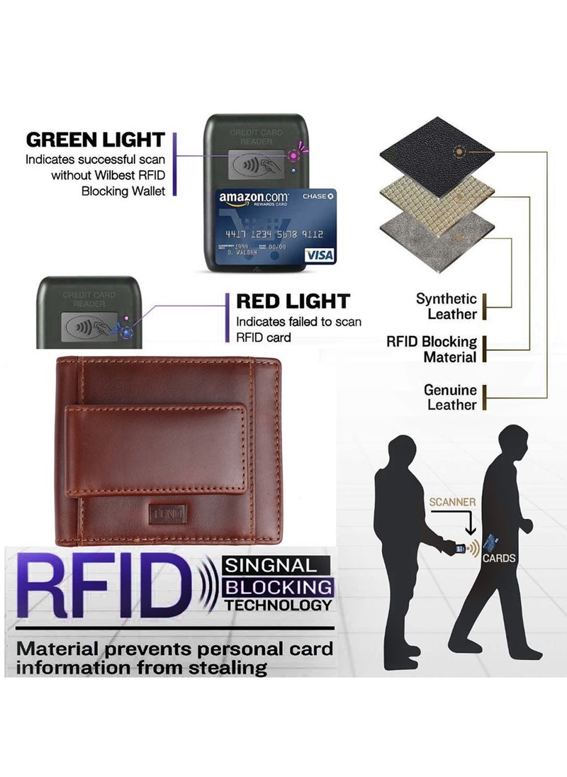 FEND - FEND FW3 High Bass Wireless Bluetooth Earbuds With Multi Functional Touch Control and Genuine Leather Wallet Combo - Image 1