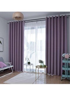 Generic 2-Piece Elegant Curtains Purple 200 x 270centimeter  - Image 1