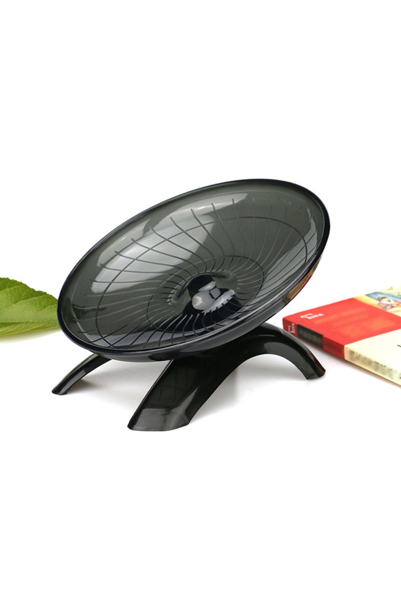 erorex black 1PC Flying Saucer Silent Running Exercise Wheel for Hamsters, Mice,Hedgehog and Other Small Pe