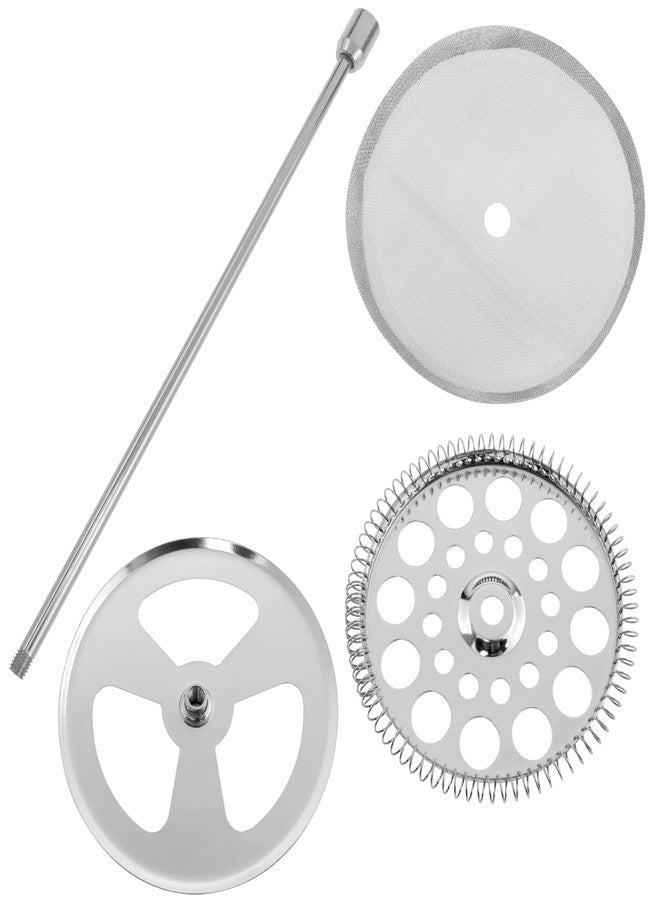 Dsjnf Stainless Steel French Press Screen Replacement Parts Stainless Steel Coffee Filter Screen for 1000-Liter French Press 1 Set - Image 1