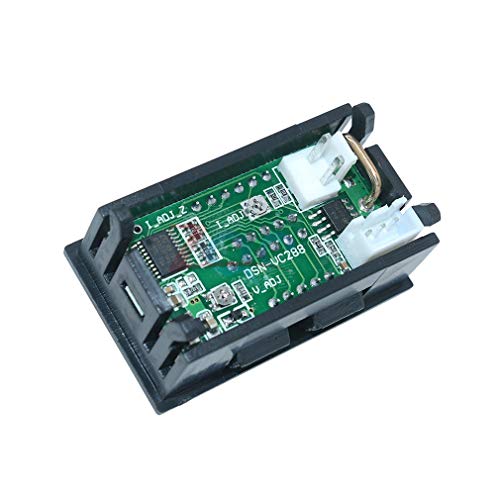 HiLetgo 2pcs 0.28" Digital Voltmeter Ammeter DC 100V 10A Amp Voltage Current Meter Tester 0.28 Inch 3 Bits Blue + Red Dual LED Display Panel with Connect Wires - Image 4