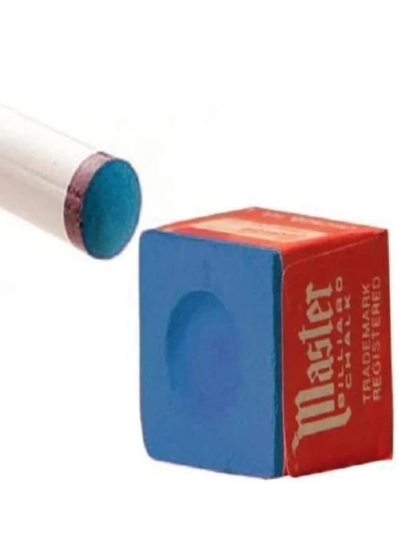 Master Premium Billiard Pool Cue Chalk Set 9 Pieces - Enhanced Grip, Reduced Miscues & Dust-Free Long-Lasting Performance - Image 1