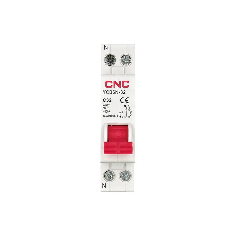 YCB6N 32 1P N Miniature Circuit Breaker 6 32A Phase Neutral Electrical Switch Home Safety - Image 2