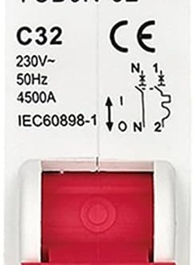 YCB6N 32 1P N Miniature Circuit Breaker 6 32A Phase Neutral Electrical Switch Home Safety - Image 1