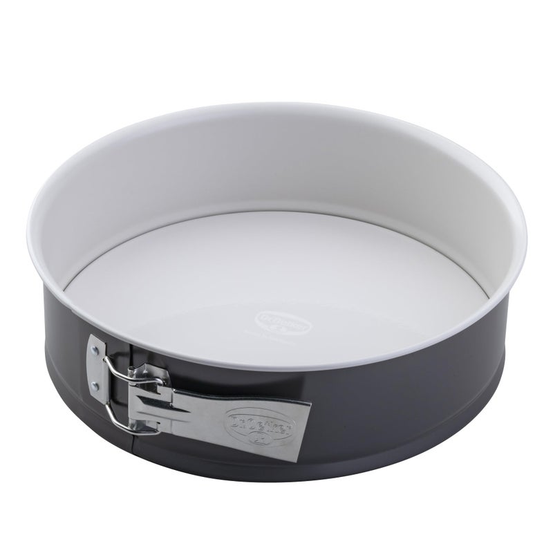 Dr.Oetker Dr Oetker Bakeware  NonStick Springform Cake Tin with Enamel Base  Diameter 26 centimetres Grey and Cream