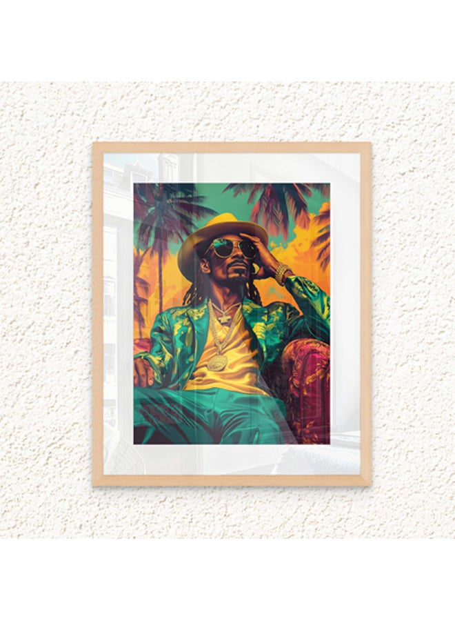 آرت دیکور  ديكور فني مؤطر بطباعة صورة فنية جميلة لسنوب دوج فن البوب ​​​​أيقوني المشاهير عمل فني نابض بالحياة فن البوب ​​يطبع ديكور الحائط لغرفة المعيشة غرفة نوم مكتب ديكور المنزل - Image 1