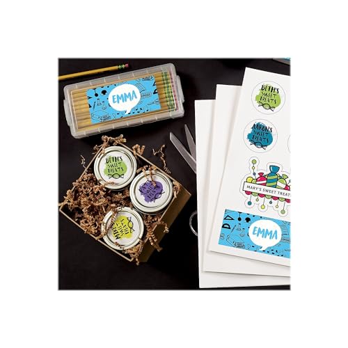Astrobrights Astrodesigns Sticker Paper, 8.5"x11", 24lb/89gsm, White, 15 Sheets (91296-02) - Image 3