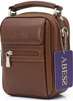 Abess Men's Bag Luxury Genuine Leather Men's Bag Molded Model  - Image 1