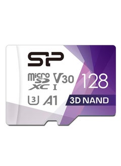 SP Silicon Power Silicon Power 128GB Micro SD Card U3 SDXC Up to 100MB/s High Speed Memory Card for Cams, DJI Pocket and Drones  - Image 1