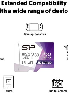 SP Silicon Power Silicon Power 128GB Micro SD Card U3 SDXC Up to 100MB/s High Speed Memory Card for Cams, DJI Pocket and Drones  - Image 5