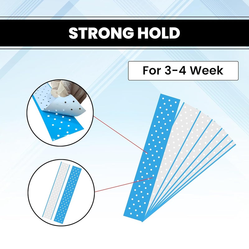 Woolip Extenda Bond Plus Bonding Strips With Holes Size - 1 1/2" X 12" (Blue - 5Pcs) - Image 2