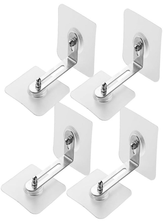 DEVMIT MALL Adhesive Furniture Wall Anchors No Drill Anti Tip Furniture Straps Kit Secure Bookcase Dresser Shelf Cabinet to Wall for Child Safety (4 Pcs) - Image 1