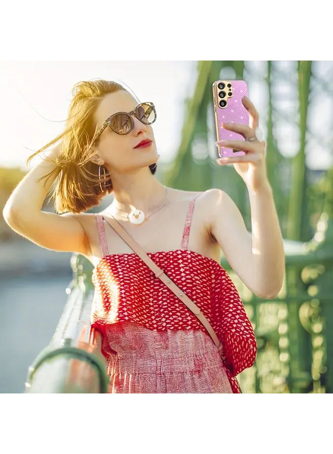 Elegant White Diamond Phone Case Shockproof For Samsung Galaxy S25 - Image 5