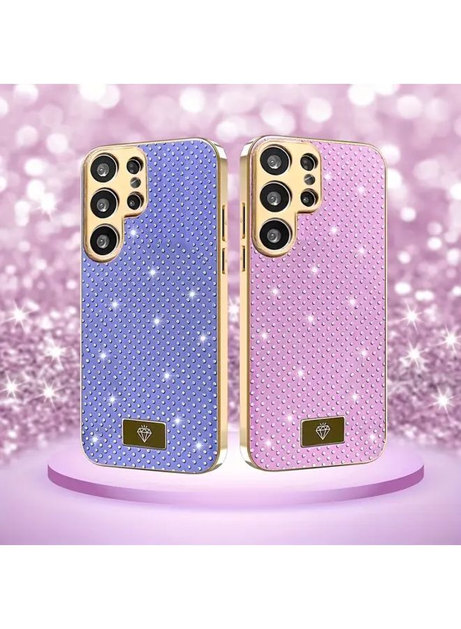 Elegant White Diamond Phone Case Shockproof For Samsung Galaxy S25 - Image 2