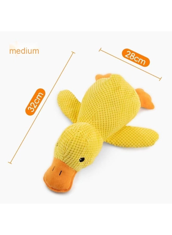 Generic Plush Duck Dog Toy for Sleep | Squeaky & Chew-Resistant | Ideal for Small to Medium Dogs | Keeps Pets Entertained 