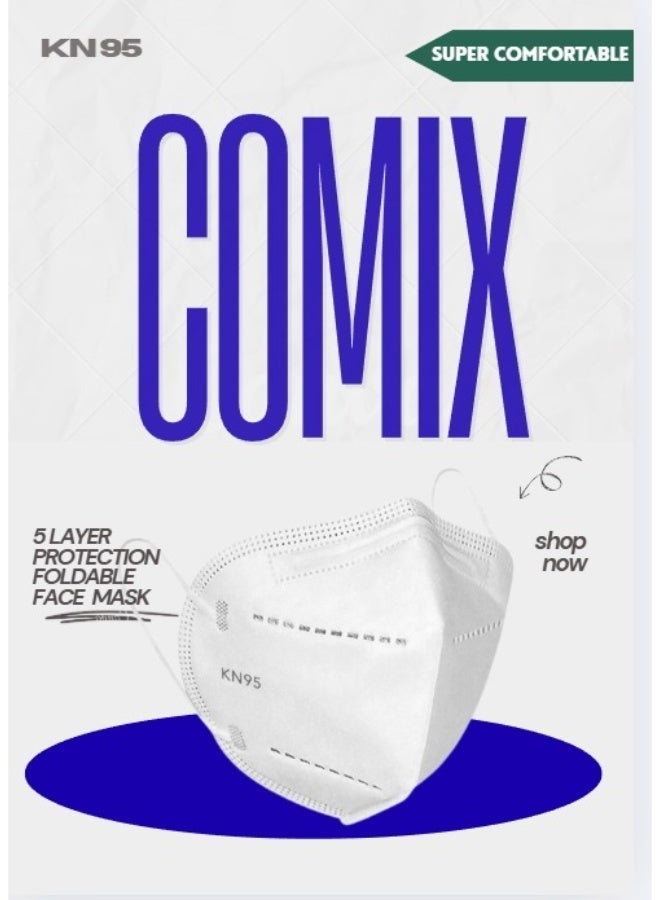 COMIX KN95 PROTECTIVE FACE MASK pack of 50 - Image 2