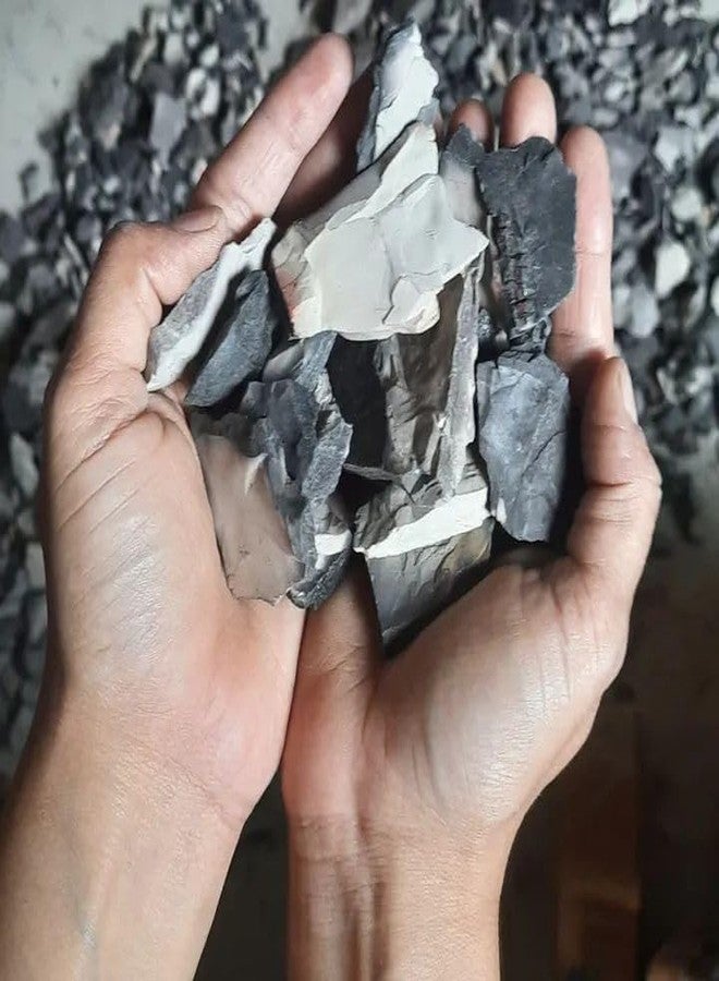 M-Ved طين الزبدة M-Ved Nakumat Fafda، طين هندي تقليدي، رمادي أسود khane wali matti (400 جم) - Image 3