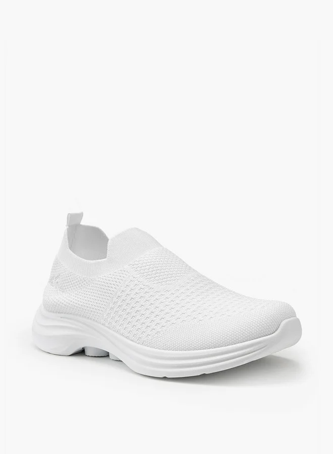 Oaklan by Shoexpress Textured Slip-On Sports Shoes with Pull Tab