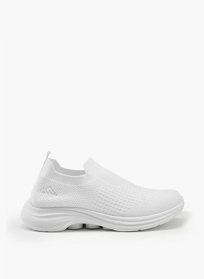 Oaklan by Shoexpress Textured Slip-On Sports Shoes with Pull Tab