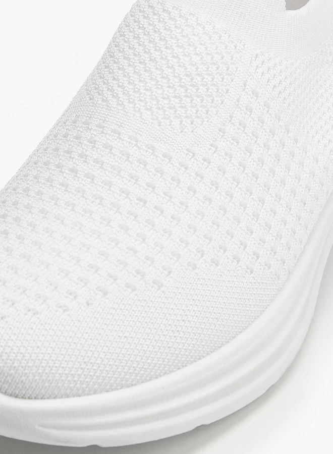 Oaklan by Shoexpress Textured Slip-On Sports Shoes with Pull Tab