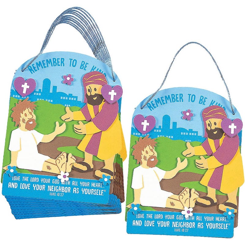 Fun Express Good Samaritan Sign Ck Crafts for Kids and Fun Home Activities VBS Vacation Bible School SuppliesDecor - Image 3