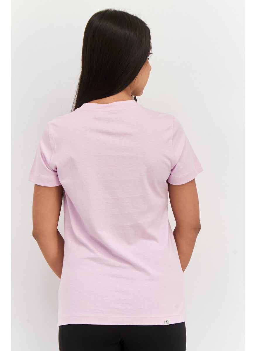 PUMA Women Sportswear Fit Short Sleeve Outdoor T-Shirt, Pink  - Image 3