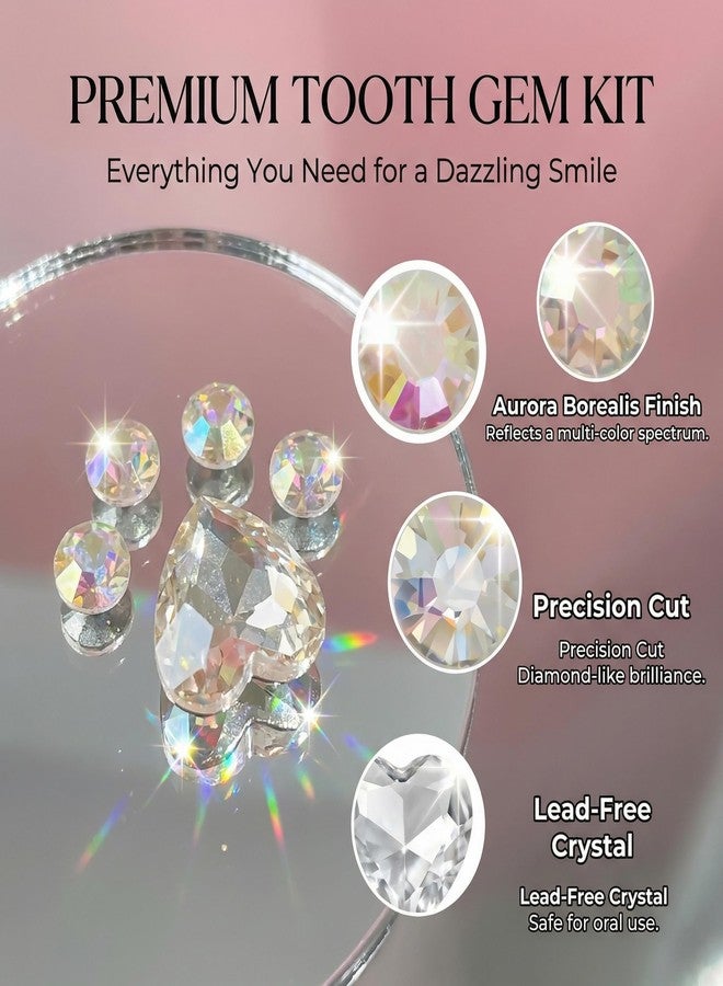 YAFIYGI Tooth Gems Kit AB and Silver Long Lasting Cute Cat Paw Shape Teeth Toothgems Temporary Toothgem Kits Jewels DIY - Image 3