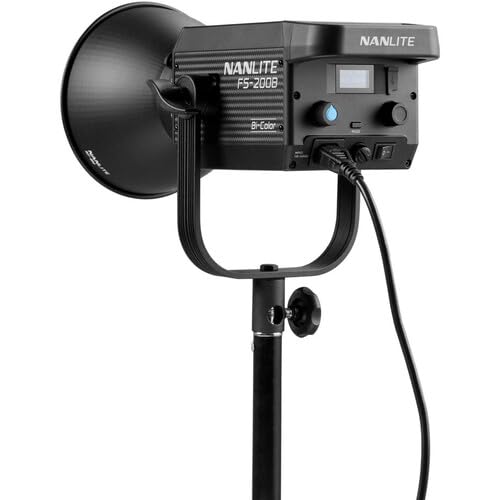 Nanlite FS-200B Bi-Color Studio Spotlight, 2700K-6500K, Bluetooth, 2.4G, Bowens Mount - Image 4