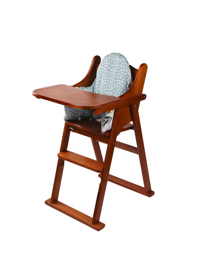 Lomgwumy High Chair Cushion, Type High Chair Cover Pad,With two High Chair Placemat, highchair Cushion for IKEA Antilop Highchair,built-in Inflatable Cushion,baby Sitting More Comfortable (Fresh Leaves)  - Image 1