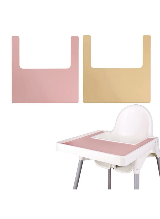 Lomgwumy High Chair Cushion, Type High Chair Cover Pad,With two High Chair Placemat, highchair Cushion for IKEA Antilop Highchair,built-in Inflatable Cushion,baby Sitting More Comfortable (Fresh Leaves)  - Image 3