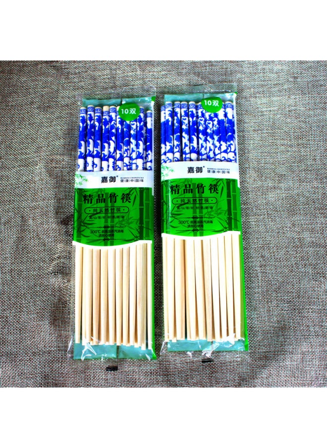 Generic - Jiayu 10 Pairs Of Bamboo Chopsticks Fish Chopsticks Vase Chopsticks Board Chopsticks E-commerce Home Stall Community Group Purchase Chopsticks-Color:6.3*7.0 Light Board Without Joints - Image 1