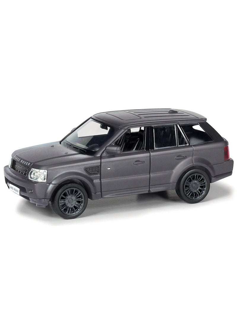 D-Power 1:36 Diecast Land Rover Range Rover Sport – Matte Black, Pull Back, Collectible SUV Model Car - Image 1