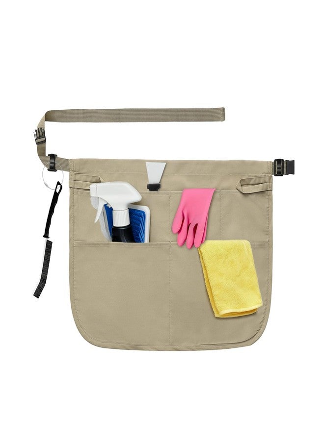 BOHARERS Cleaning Apron 5-Pocket Waterproof Professional Cleaning Apron For Housekeeping Made for Pro Cleaners (khaki) - Image 1