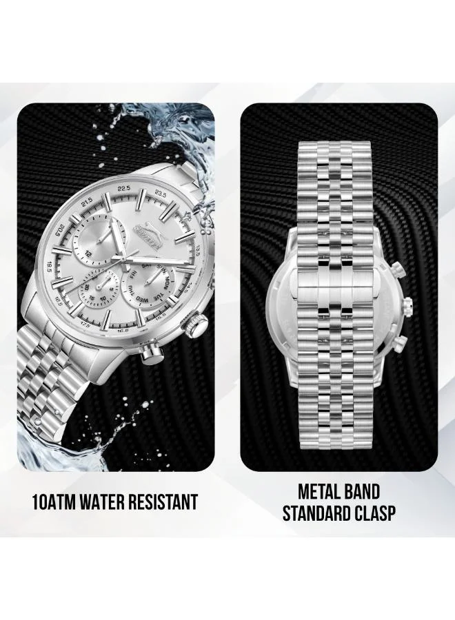 Slazenger  Men's Metal Multi Function Watch SL.9.2453.2.01 - 43 mm for Men | Best Price UAE