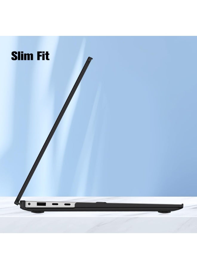 1Pcs Hard Shell Case Protective Snap On Cover Compatible with Microsoft Surface Laptop 7 13.8 inch 2024 Release Model 2036 Laptop Protective Plastic Hard Shell Case Cover (Matte Black) - Image 5