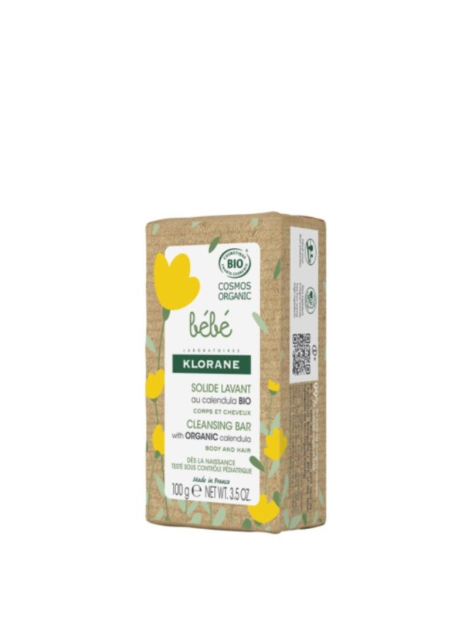 Klorane Baby Calendula Cleansing Bar 100g - Image 4