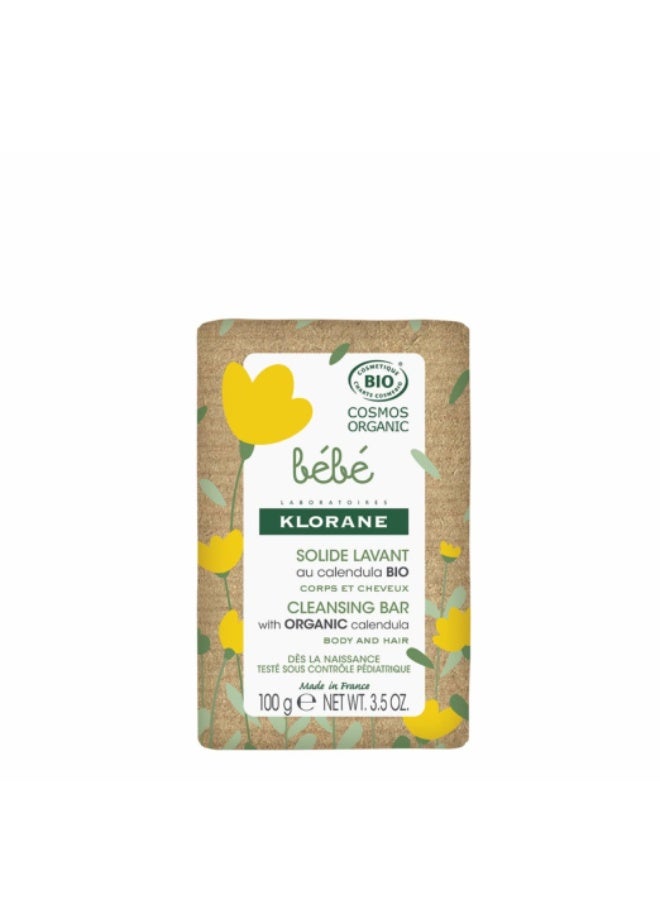 Klorane Baby Calendula Cleansing Bar 100g - Image 1