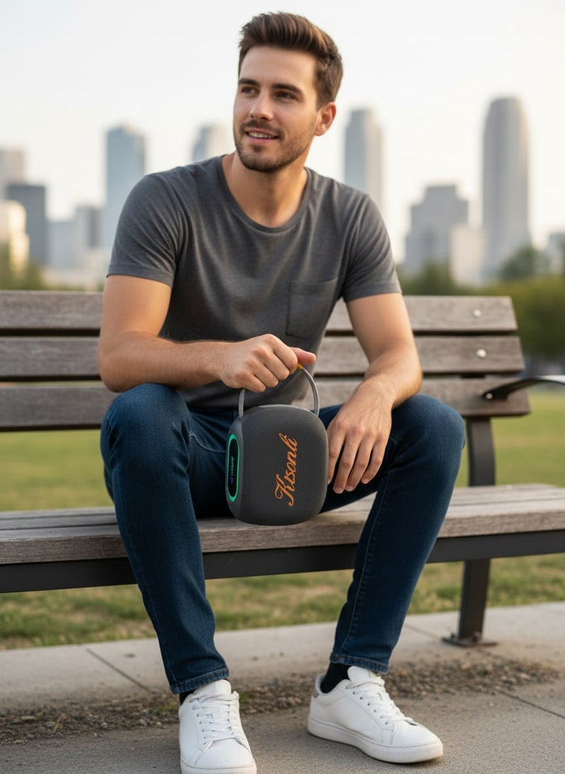 مكبر صوت بلوتوث كيسونلي K22 محمول للأماكن الخارجية بقوة 16 واط، صب ووفر مع باس قوي مرئي، إضاءة RGB تفاعلية، بطارية 2400 مللي أمبير، يدعم TWS وراديو FM ومدخل USB وبطاقة TF - pzsku/Z22BBF3A1AB49047796AAZ/45/_/1773824185/daaf11cb-e5e1-4c57-b746-957d0fef4ae3