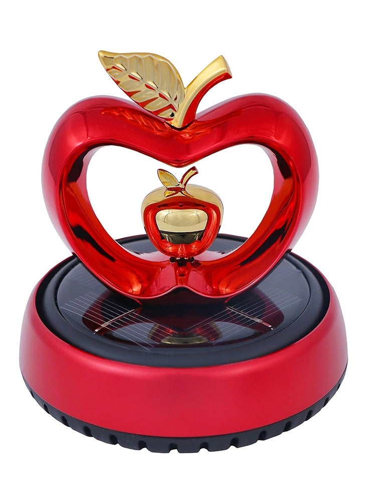 CARONIC Car Air Freshener Red Apple Rotating Car Freshener Colorful Fragrance - Image 1