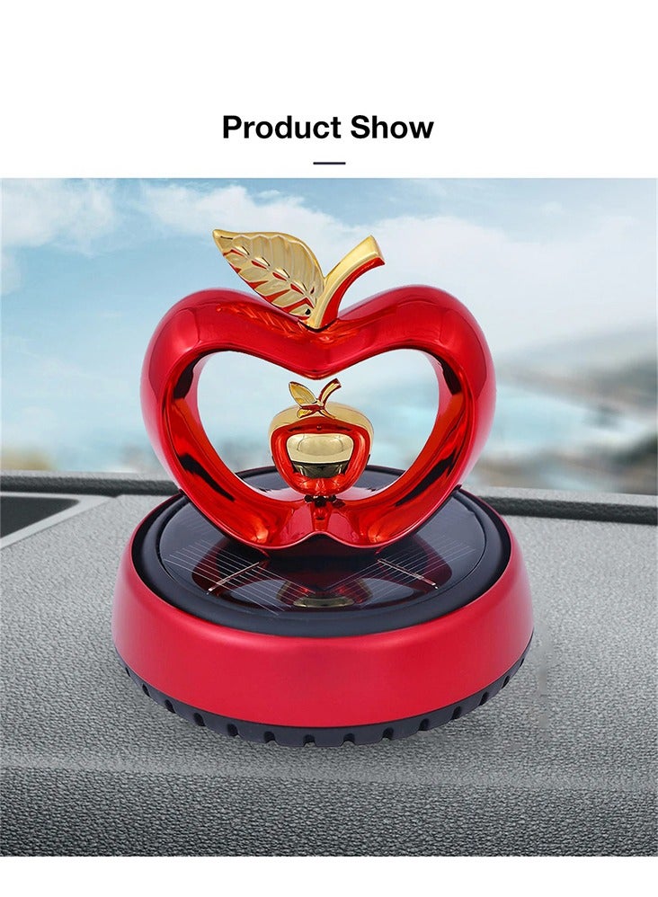 CARONIC Car Air Freshener Red Apple Rotating Car Freshener Colorful Fragrance - Image 4