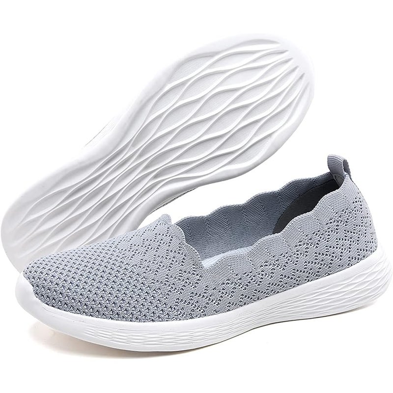 poemlady Women's Slip on Loafer Shoes - Mesh Casual Flat Nurse Walking Sneakers - Image 1