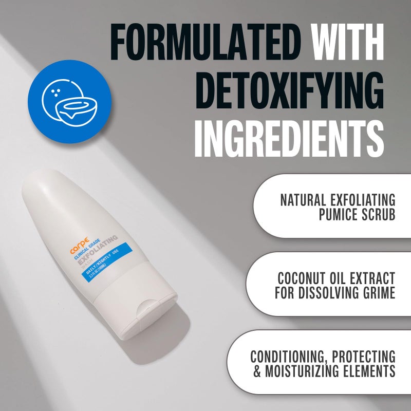 Carpe Exfoliating Underarm Scrub with Odor Protection, Underarm Exfoliator to Improve Deodorant Performance - Energizing Minty Fresh Smell - Armpit Scrub for Women and Men - Image 5