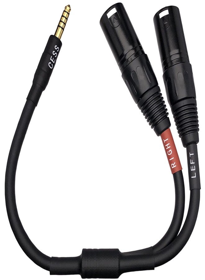 CNCESS CESS-257 Black 4.4mm to Dual XLR Male Balanced Audio Headphone Adapter Cable - Image 4