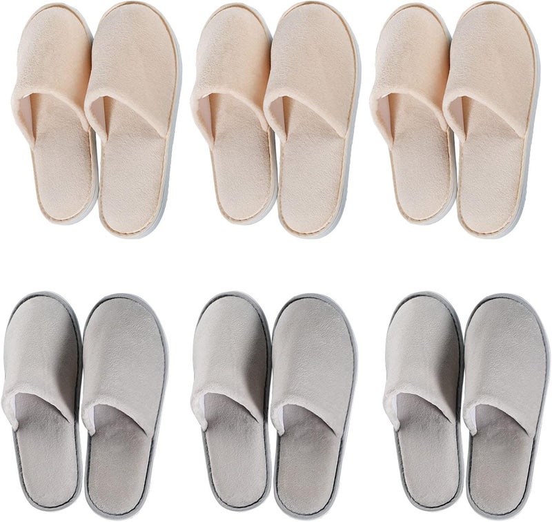 69 Pairs Spa Slippers Non Slip Disposable Slippers For Guest Washable Reusable Which Can Be Used As Women Men House Indoor Bathroom Bedroom Hotel Bride Slippers