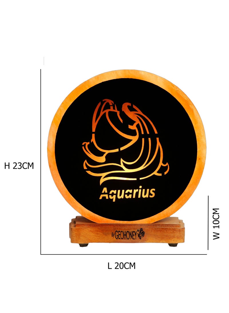 Geohoney - Himalayan Salt Lamp Zodiac Sign Aquarius - Image 3