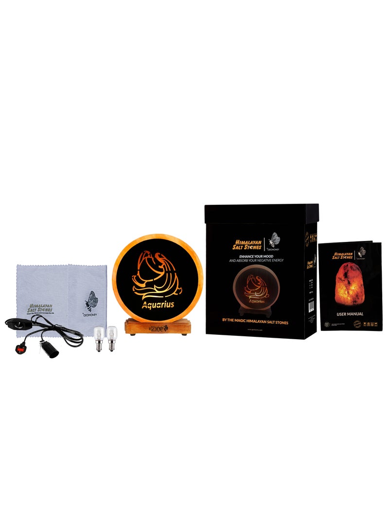 Geohoney - Himalayan Salt Lamp Zodiac Sign Aquarius - Image 5