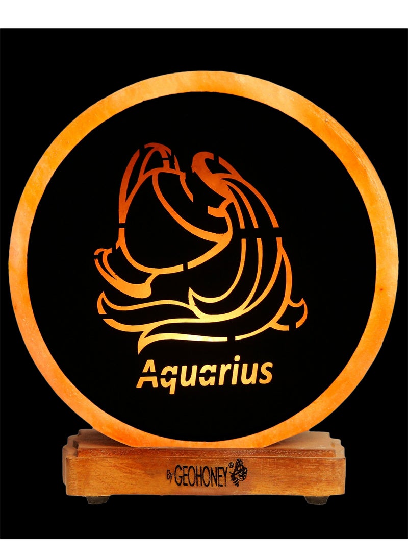 Geohoney - Himalayan Salt Lamp Zodiac Sign Aquarius - Image 4